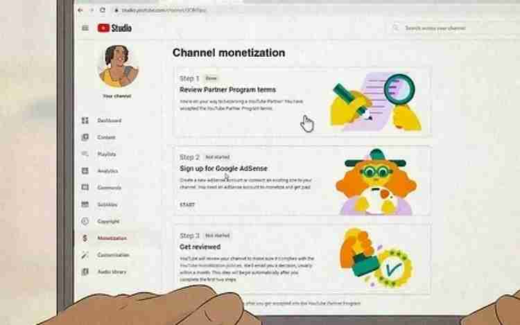 Earn Money on YouTube Step 4