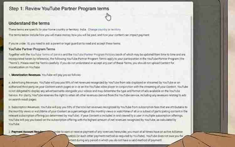 Earn Money on YouTube Step 7