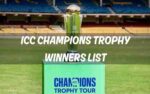 ICC Champions Trophy Winners list