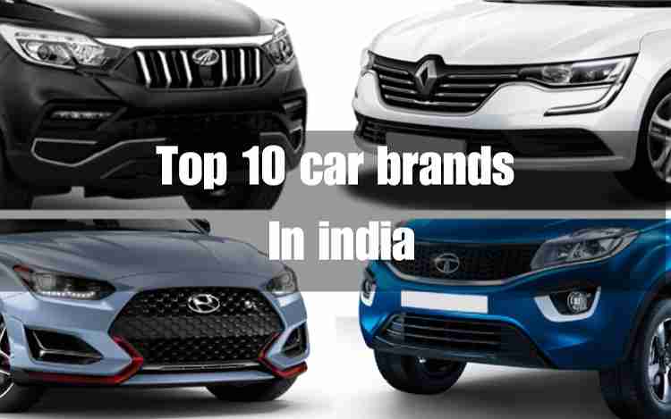 Top 10 famous car brands In india and car company names